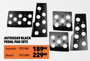 Autogear Black Pedal Pad Sets Manual PP07MBK