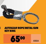 Autogear Rope/Metal Gun Key Ring KR004