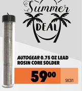 Autogear 0.75 OZ Lead Rosin Core Solder SIC01