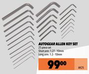 Autogear Allen Key Set AK25