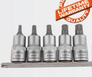 Midas Professional Tools Spline Socket Set 100mm Long SLS5M