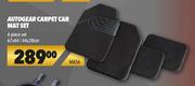 Autogear 4 Piece Carpet Car Mat Set 67 x 44/ 44 x 28cm MA56