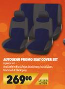 Autogear 6 Piece Promo Seat Cover Set SA154/5/6/7/8/9