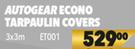 Autogear Econo Tarpaulin Covers 3 x 3m ET001