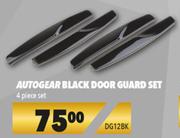 Autogear 4 Piece Black Door Guard Set DG12BK