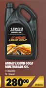 Midas Liquid Gold Multigrade Oil 15W-40TD Diesel MI40TD-5L