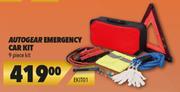 Autogear Emergency Car Kit 9 Piece Kit EKIT01