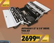 Autogear 1/2" & 1/4" Drive Tool Kit 96 Piece Set TK96PC