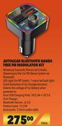 Autogear Bluetooth Hands Free FM Modulator Kit FM06