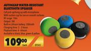 Autogear Water Resistant Bluetooth Speaker BTS02-Each