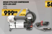 Midas Style Air Compressor With LED Light PU79M