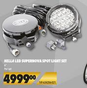 Hella LED Super Nova Spot Light Set 6" 1VF-634206-021-Per Set
