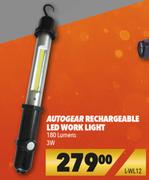 Autogear Rechargeable LED Work Light 180 Lumens 3W L-WL12
