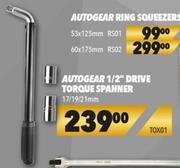 Autogear 1/2" Drive Torque Spanner 17/19/21mm TOX01