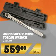 Autogear 1/2" Drive Torque Wrench 75-105nM TOX-SS