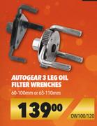 Autogear 3 Leg Oil Filter Wrenches OW100/120
