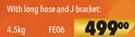 Safequip Fire Extinguishers With Long Hose & J Bracket FE06-4.5Kg