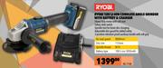Ryobi 18V LI-Ion Cordless Angle Grinder With Battery & Charger XG-115K