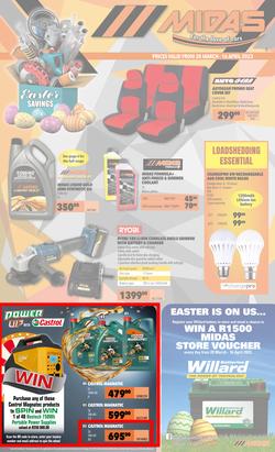 Midas : Easter Savings (20 March - 16 April 2023), page 1