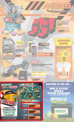 Midas : Easter Savings (20 March - 16 April 2023), page 1