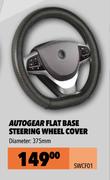 Autogear Flat Base Steering Wheel Cover (Diameter 375mm) SWCF01