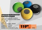 Autogear Water Resistant Bluetooth Speaker BTS02-Each