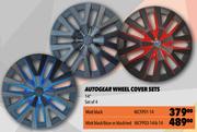 Autogear 14" Matt Black Wheel Cover Set WCFP01-14