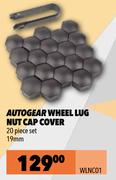 Autogear 19mm 20 Piece Wheel Lug Nut Cap Cover WLNC01