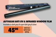 Autogear Anti UV & Infrared Window Film WF01D/ WF01SD/ WF06