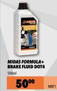 Midas Formula+ Brake Fluid DOT4 (500ml) MBF1