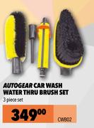 Autogear Car Wash Water Thru Brush Set (3 Piece Set) CWB02