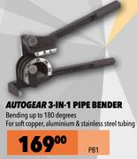 Autogear 3-In-1 Pipe Bender PB1