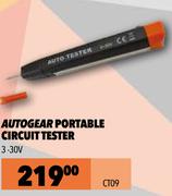 Autogear Portable Circuit Tester 3-30V CT09