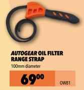 Autogear Oil Filter Range Strap 100mm Diameter OW81