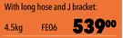 Safequip Fire Extinguishers With Long Hose & J Bracket 4.5Kg FE06