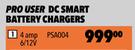 Pro User DC Smart Battery Chargers 4 Amp 6/12V PSA004
