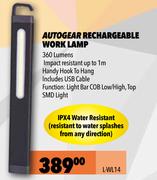 Autogear Rechargeable Work Lamp L-WL14