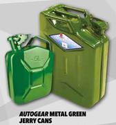 Autogear Metal Green Jerry Cans 20L JC02