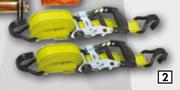Midas Style Ratchet Tie Downs 30mm x 4.3m 800Kg 2 Piece Set LH12M