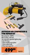 Autogear Air Compressor & Tyre Repair Kit TRKIT01