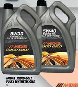 Midas Liquid Gold Fully Synthetic Oils 5W-40 MI5W40-5L
