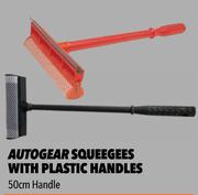 Autogear Squeegees With Plastic Handles 50cm Handle Red SQ013