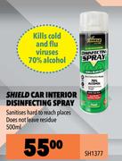 Shield Car Interior Disinfecting Spray SH1377-500ml