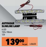 Autogear Slimline Lamp L-06LED-Per Pair