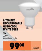Litemate Rechargeable GU10 Cool White Bulb LM058