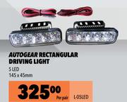 Autogear Rectangular Driving Light L-05LED-Per Pair