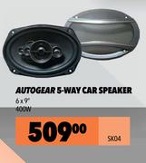 Autogear 5 Way Car Speaker 6 x 9" 400W SK04
