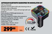 Autogear Bluetooth Handsfree FM Modulator Kit FM06