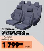Custom DNA Ford Ranger Dual CAB 2012-2019 Seat Cover Set SCCFD