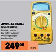 Autogear Digital Multi Meter DT820